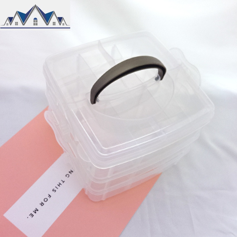 韩国首饰透明耳环盒子收纳盒多层饰品盒装戒指耳钉发夹发饰展示架 三维工匠高清大图