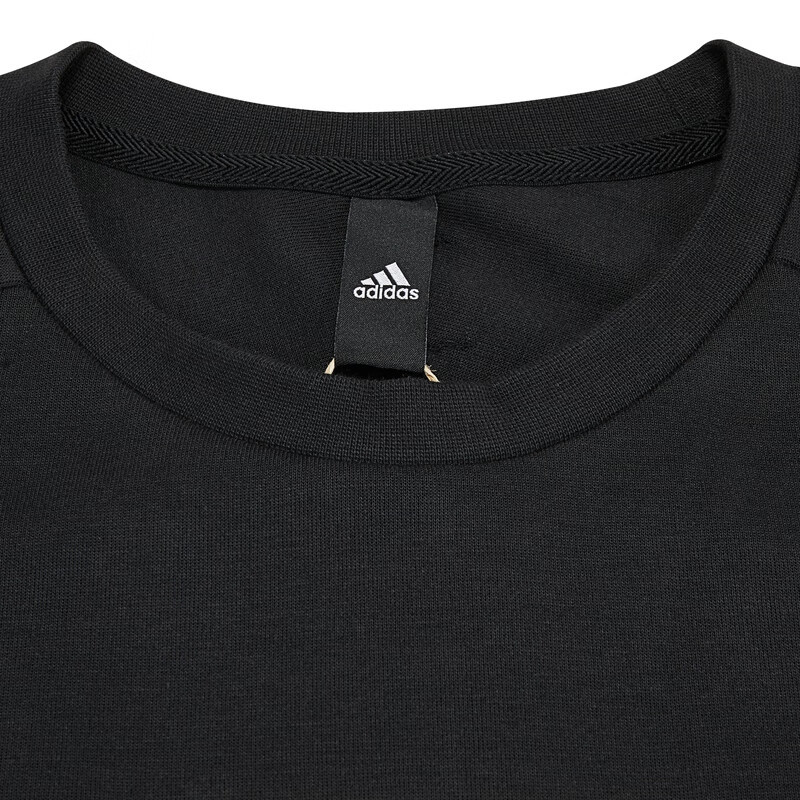 阿迪达斯 (adidas) 卫衣男装新款运动服时尚潮流舒适透气圆领长袖套头衫 HM2944 黑色