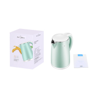 美的（Midea） HJ1705A 电热水壶1.7L大容量304不锈钢家用电水壶烧水壶绿色
