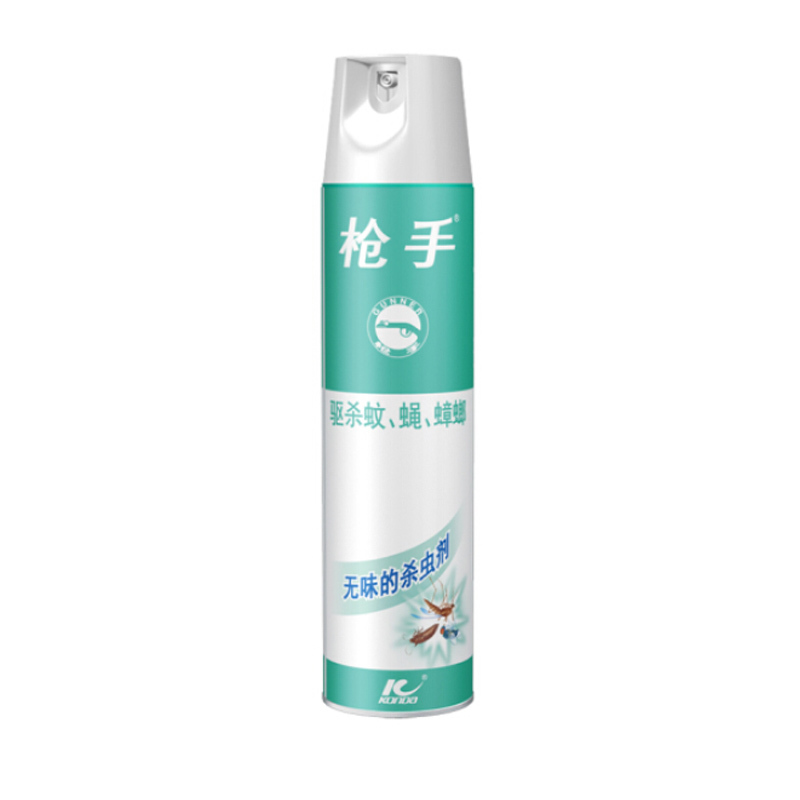 枪手杀虫剂无味枪手无味杀虫气雾剂驱杀蚊蝇蟑螂600ml抢手