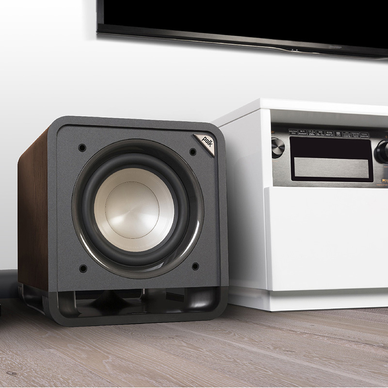 polkaudio/普乐之声 hts10 10英寸有源低音炮 家用重低音扬声器(黑色)