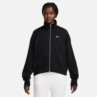 耐克(NIKE)oversized运动夹克女款宽松连帽抽绳束口休闲潮牌工装 XS Sail/Black
