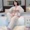 睡衣女冬款加厚珊瑚绒网红秋冬小香风草莓两件套法兰绒家居服莎丞