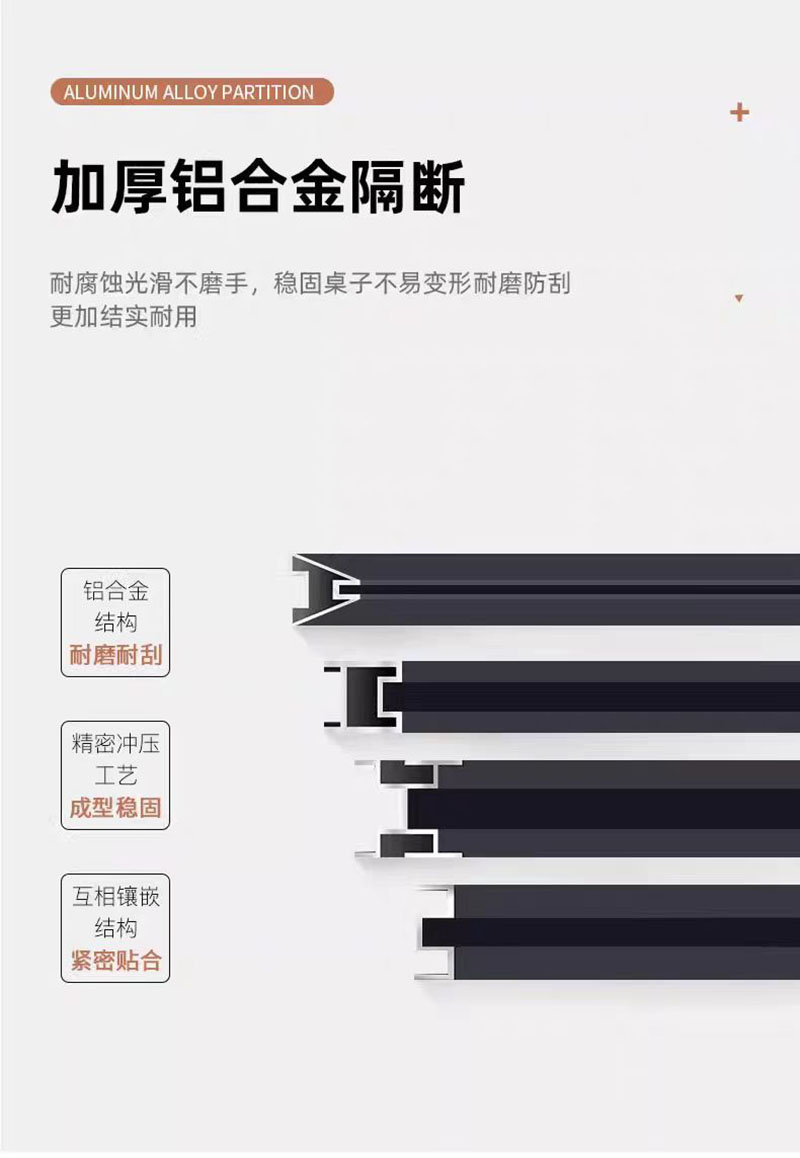渝瑞坤 屏风办公桌 1200*600*1100mm/张高清大图