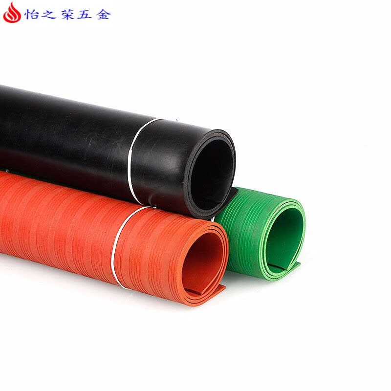 高压绝缘垫 配电房绝缘橡胶毯10KV绝缘板胶皮绝缘毯3/5/8mm 3mm【1m*1m】红色条纹耐压：6KV图片