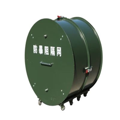 单筒防暴阻隔网隔离网拦截网封防爆伸缩封控蛇腹型铁丝网