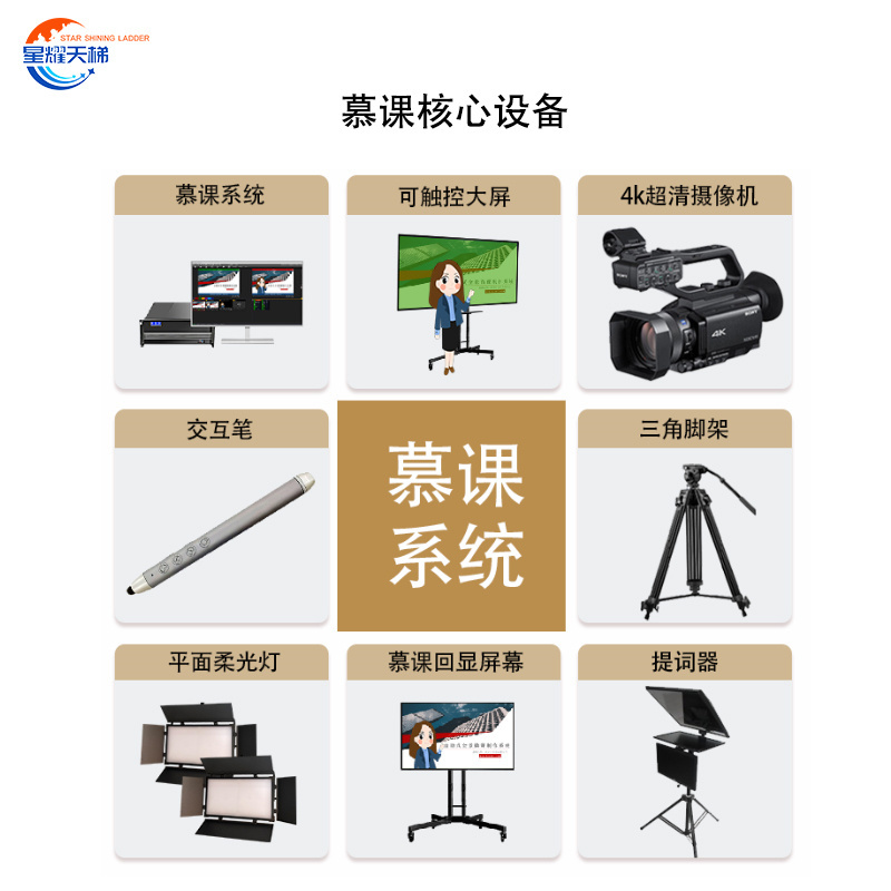 星耀天梯 XYTT-BX510微课慕课制作系统设备全套 高校线上网课远程直播自助式教师录课设备
