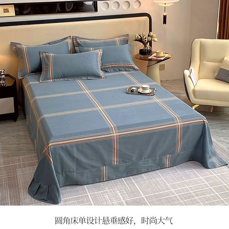 日暿RX-SJT010 200*230mm加厚磨毛床上四件套(计价单位:套)蓝色高清大图