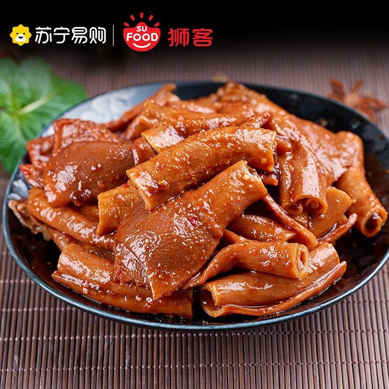 狮客[苏宁自主品牌]甜辣鸭肚鸭肉零食95g