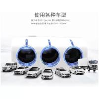 一拖三点烟器白色 汽车车载带USB独立开关多功能快充电源转换插头