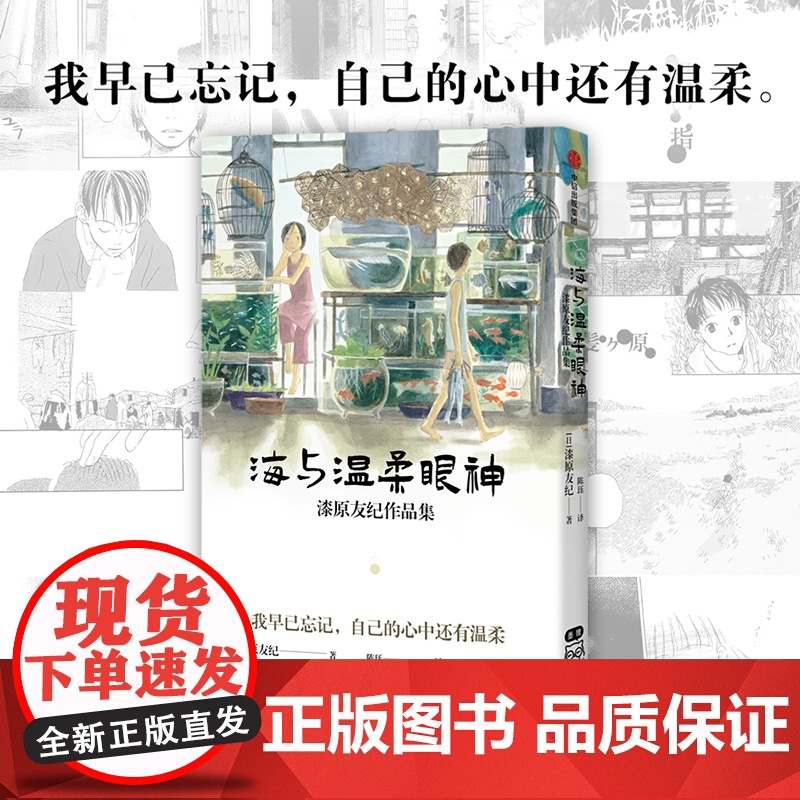 海与温柔眼神 漆原友纪作品集 特典超长拉页海报+元祖虫师书签2款+方卡1款 水域作者 收录初版虫师 成人绘本漫画中信出版高清大图