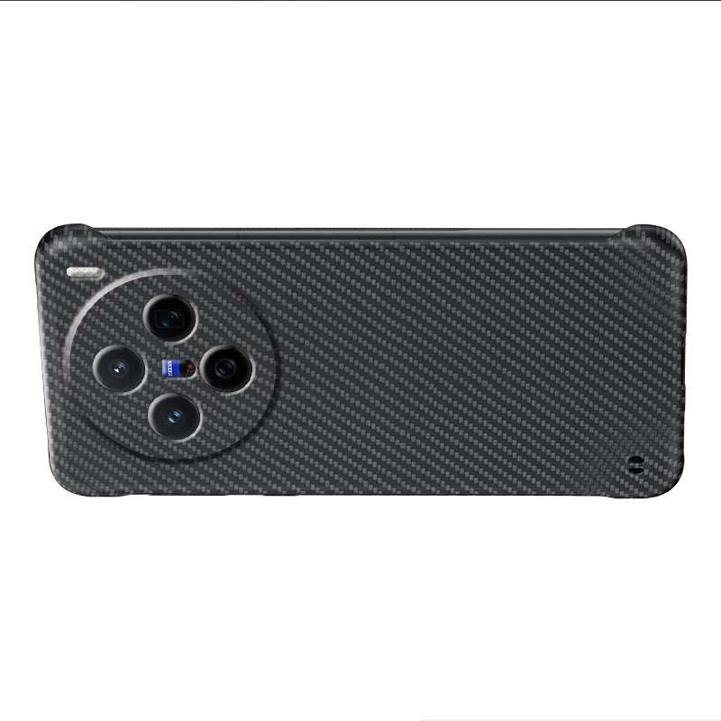 KONEL 适用于vivo x200碳纤维纹理手机壳x200pro/pro mini无边框裸机触感防摔防指纹手汗手机保护