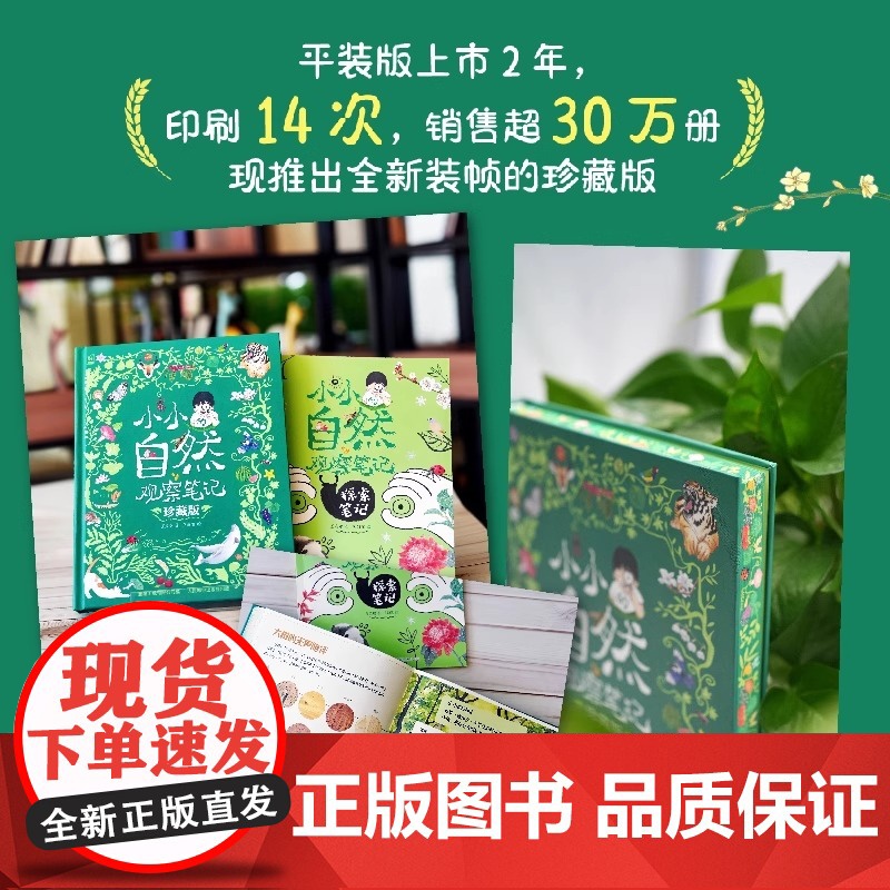 2025新版 小小的自然观察笔记 珍藏版 儿童科普启蒙绘本 8-12岁儿童趣味自然百科全书 小学生自然物语书籍2025高清大图