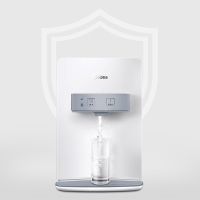 美的（Midea）壁挂式饮水机MG907A-R管线机 家用净水器搭档 出水直饮 极地白+山脉灰