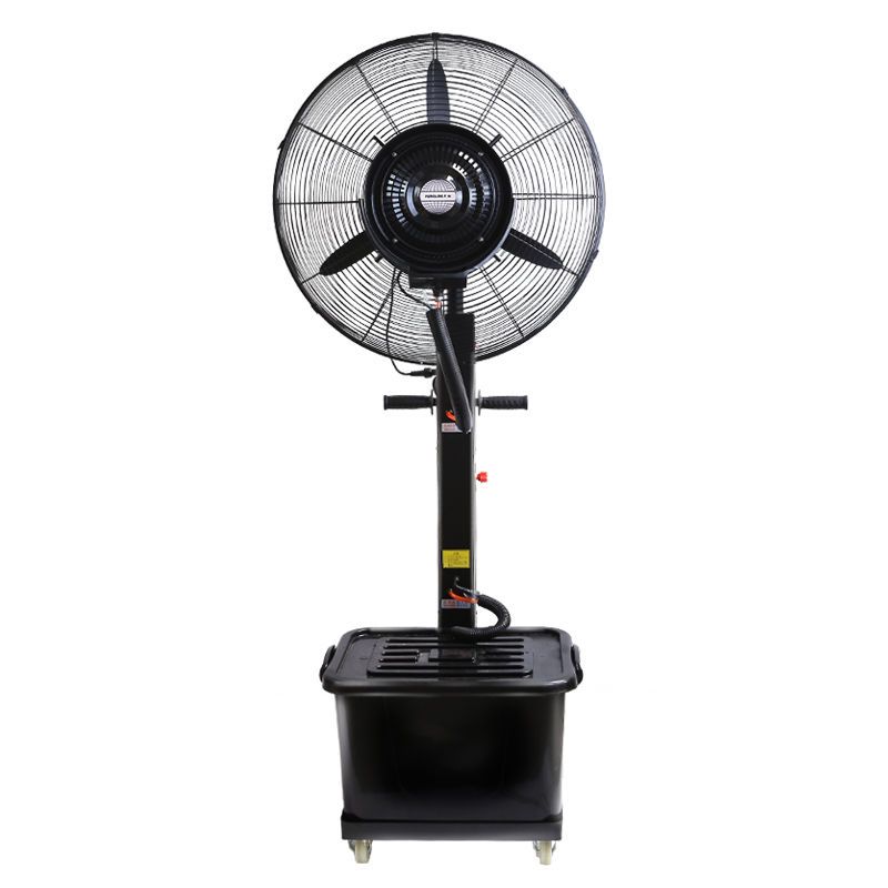 强力工业喷雾风扇落地扇摇头商用水冷降温加湿强力水雾风扇牛角扇