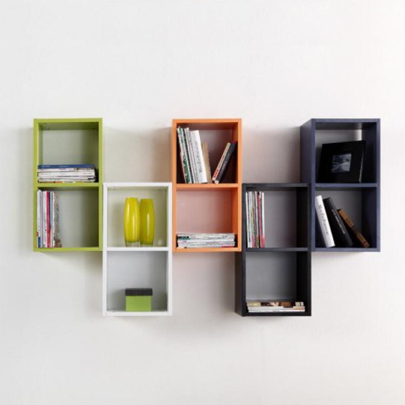 苏宁放心购墙壁书架书柜创意挂墙造型书架组合吊柜客厅壁挂式书架装饰