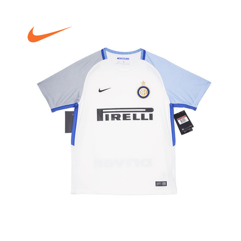 耐克(NIKE)四季国际米兰儿童版足球服版本客场比赛 球衣 白色 847397-101