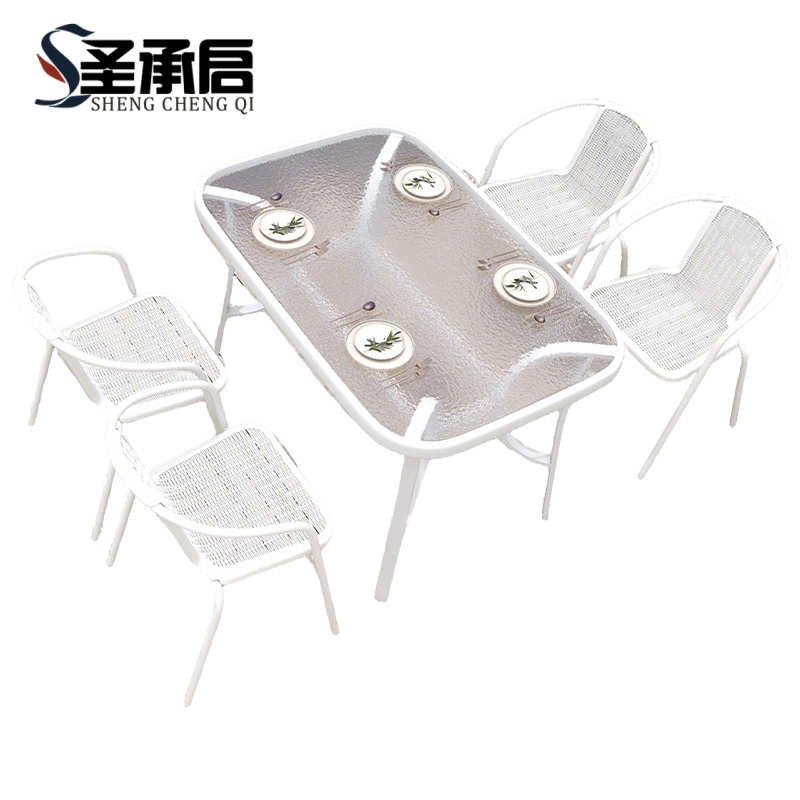圣承启 室外桌椅 120cm+4椅 套高清大图