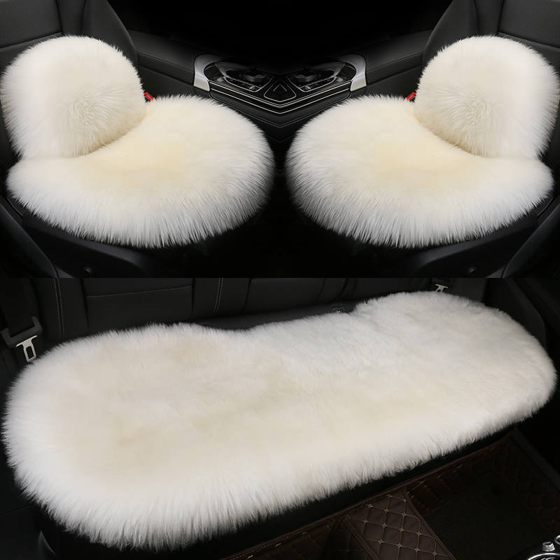羊毛汽车坐垫奔驰S320冬季车垫e260/e300/S400/S500/S350/S450皮毛一体座垫保暖羊毛垫传枫