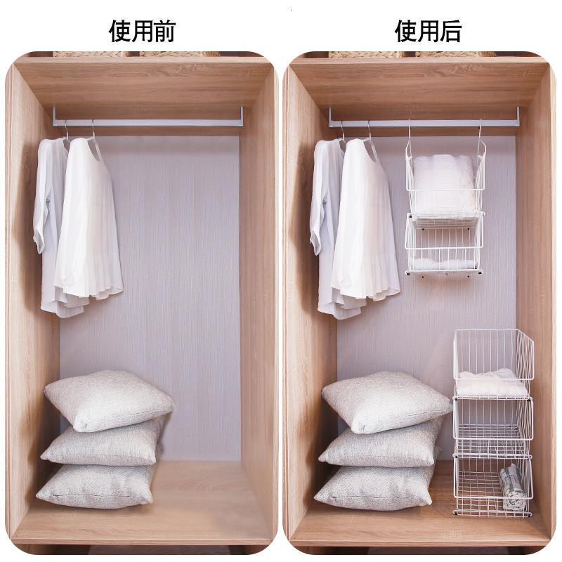 衣柜收纳层架衣服衣橱收纳分层隔板置物架储物整理架卧室