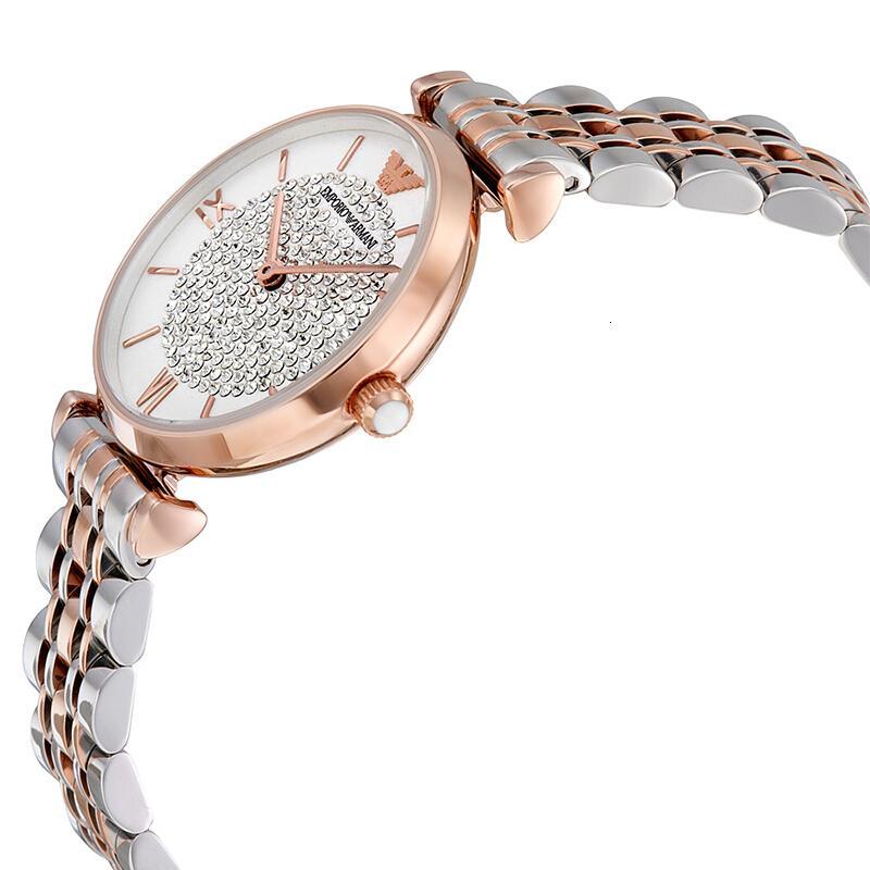 emporioarmani阿玛尼手表女钢带满天星女表ar1926