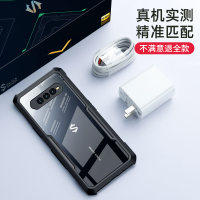 讯迪黑鲨4手机壳黑鲨4pro保护套全包防摔小米黑沙机壳散热液态硅胶外壳电竞游戏透明定制后壳新款磨砂男潮牌