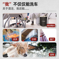 杰诺无线洗车机神器高压水泵家用小型充电便携锂电不插电水枪F0豪华版[双电池+10米水管]