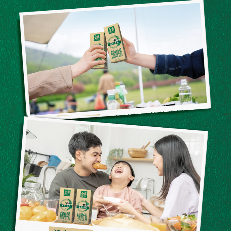 [12月生产]伊利金典减碳有机纯牛奶250ml*12盒*2箱官方旗舰店营养早餐奶高清大图