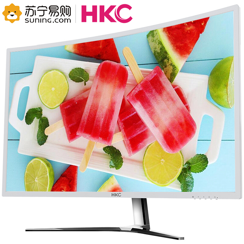 惠科(HKC)C400 39英寸3000R曲面VA广视角不闪屏高清台式机液晶电脑显示器护眼屏幕(DVI/VGA接口)