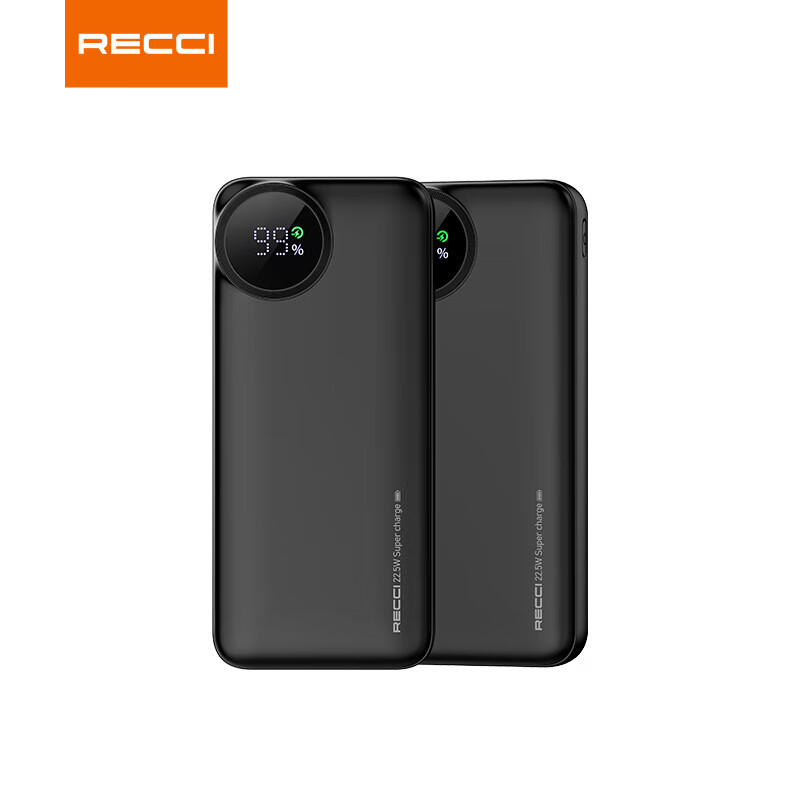 锐思3C认证带数显PD快充移动电源RPB-P48(10000mAh)黑色高清大图