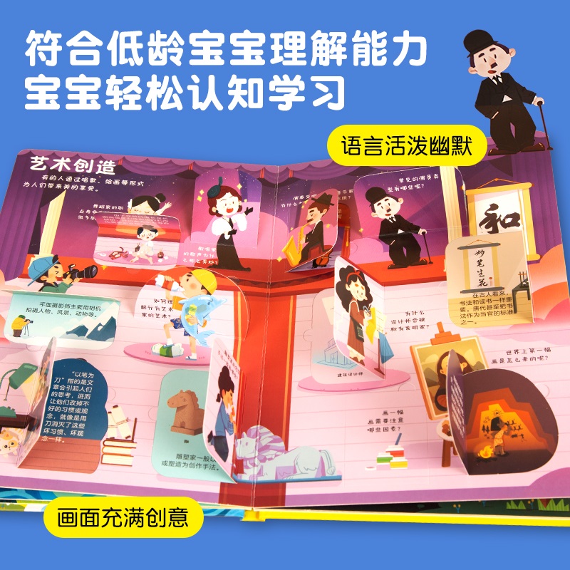各种各样的动物 [正版]好奇孩子百问百答 形形色色的职业 揭秘职业翻翻书儿童3d立体书 五花八门的交通工具我们的身体给孩高清大图