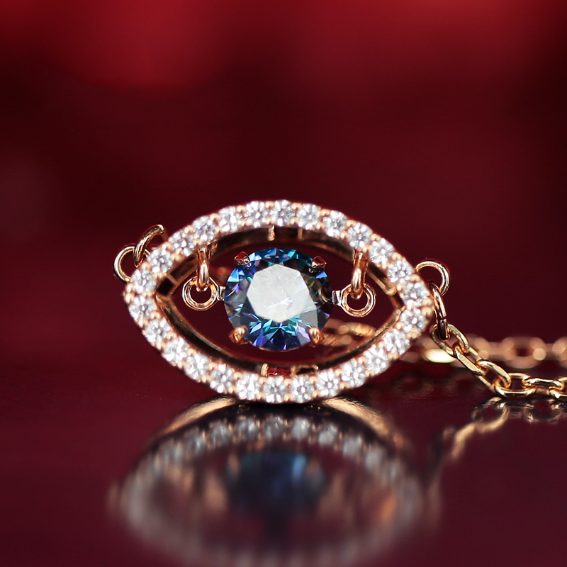 施华洛世奇(SWAROVSKI)幸运守护恶魔之眼跳动的心项链人造水晶 送恋人5448611