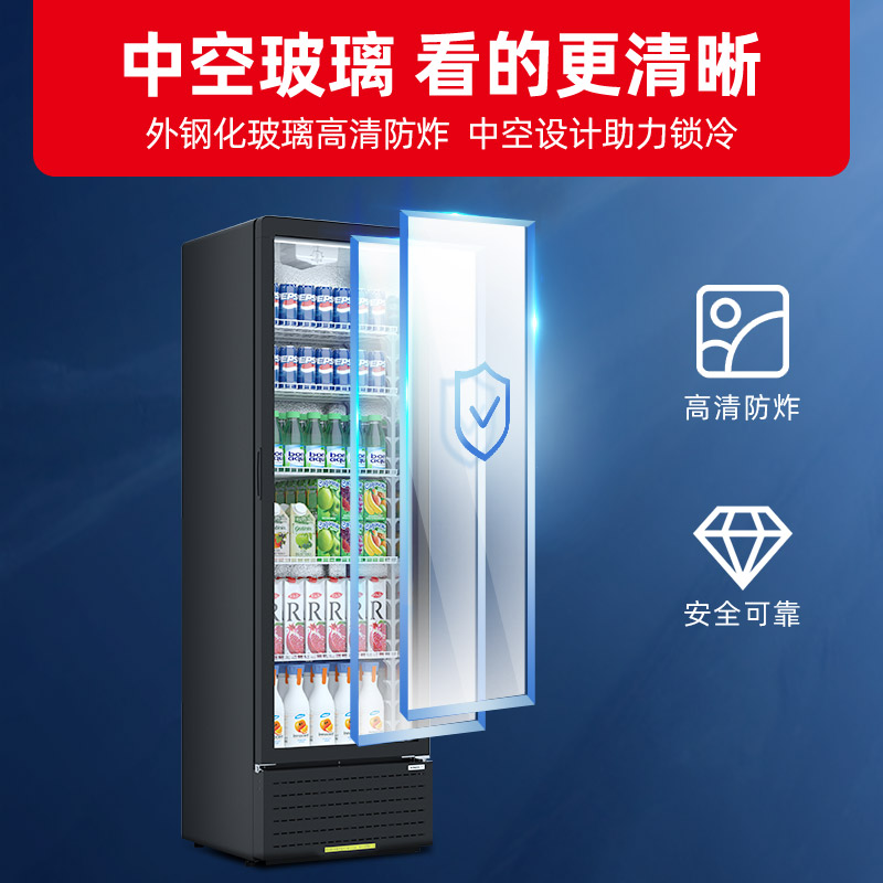 星星(XINGX)LSC-360YPE 362升 冷藏展示柜 立式冰柜 保鲜柜 饮料柜 商用展示柜高清大图