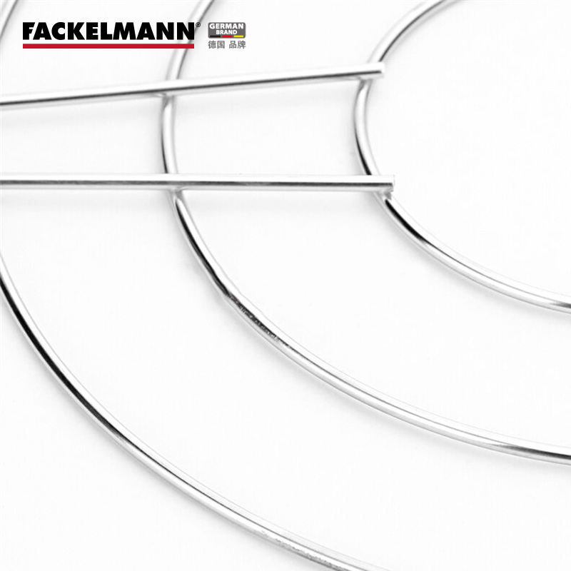 德国Fackelmann 法克曼不锈钢蒸架 厨房小工具 蒸饭架 电饭锅用蒸架 20CMX3.3CM
