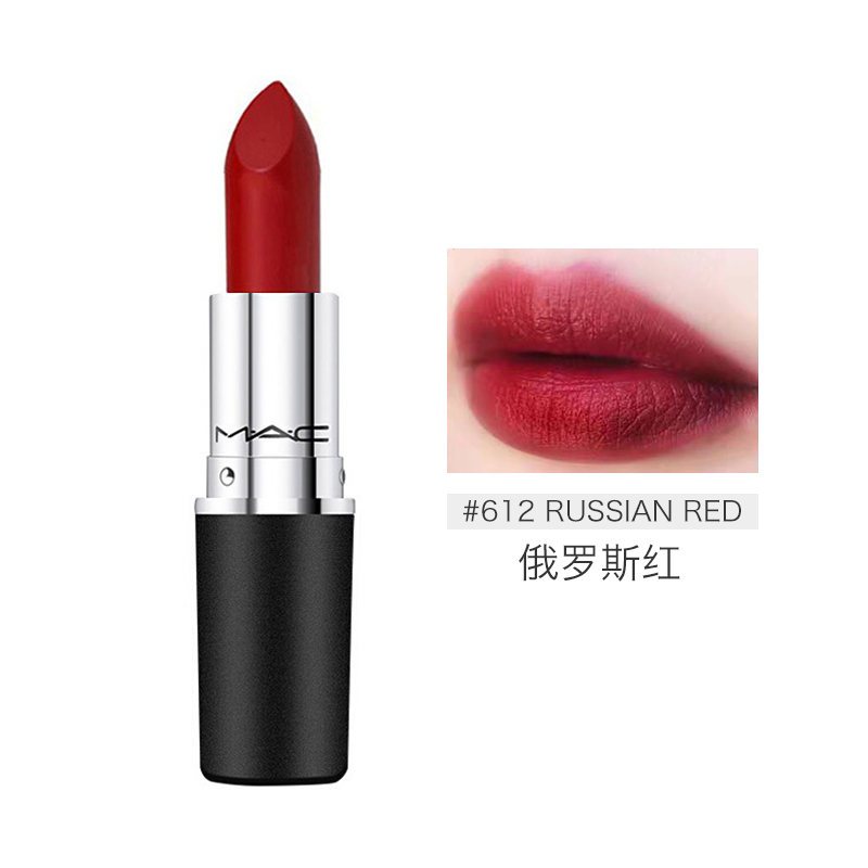 [哑光俄罗斯红]魅可mac水漾润泽女士口红612#魅可mac唇膏612号