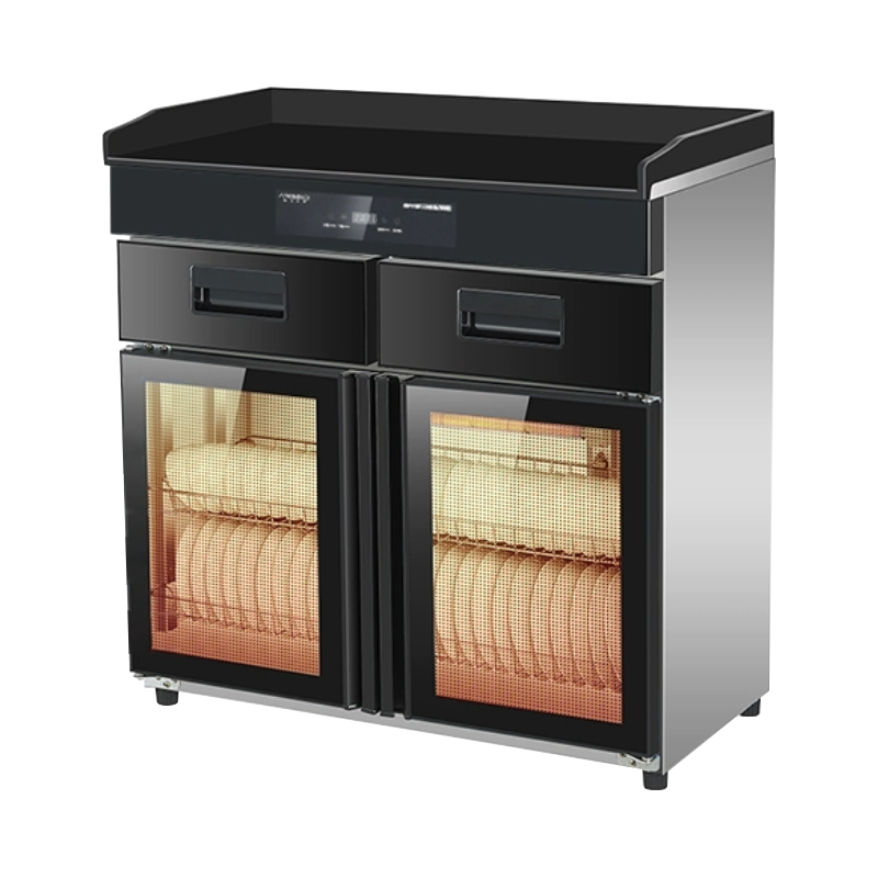 臻远ZY50429037配餐柜消毒碗柜茶水柜带抽屉调料台 数显款