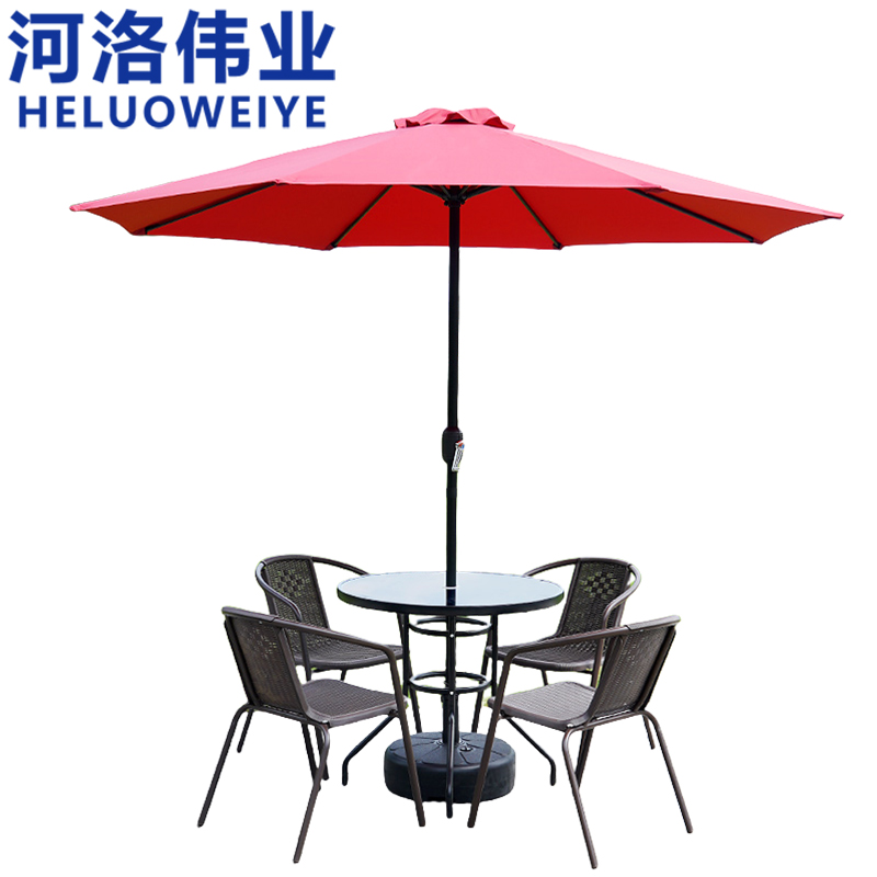 河洛伟业 户外桌椅圆桌套