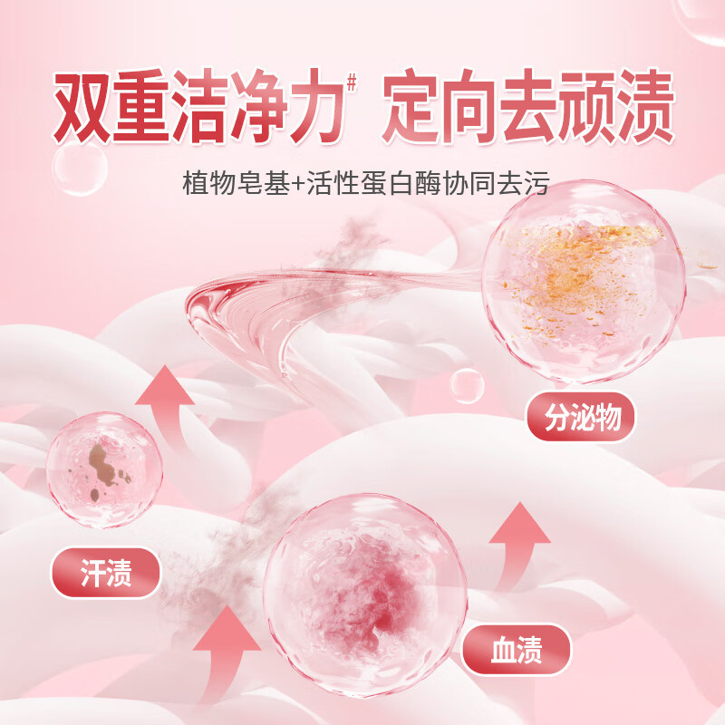 浪奇超劲除螨抑菌内衣洗衣皂液 洗衣液手洗机洗 生理期去血渍除菌藏红花香 500g高清大图
