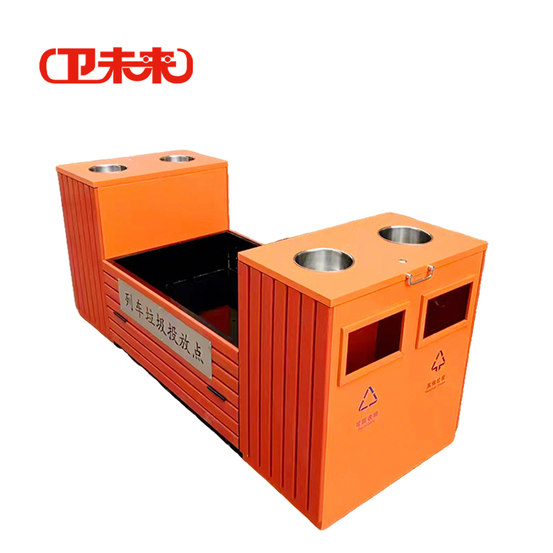 卫未来 站台垃圾桶 木条200*70cm 个高清大图