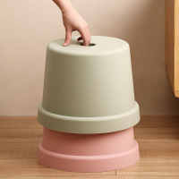 家时光简约塑料小凳子家用加厚浴室洗澡矮凳茶几换鞋凳幼儿园活动小板凳