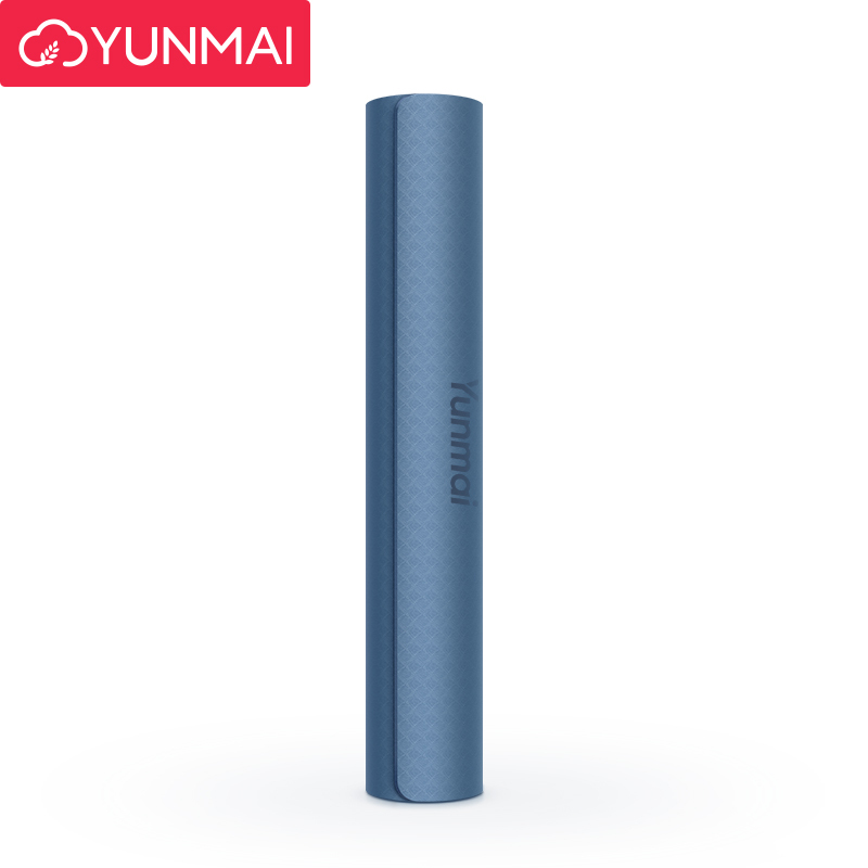 云麦（YUNMAI）单色瑜伽垫粉紫色80cm初学者专业健身垫子地垫tpe家用