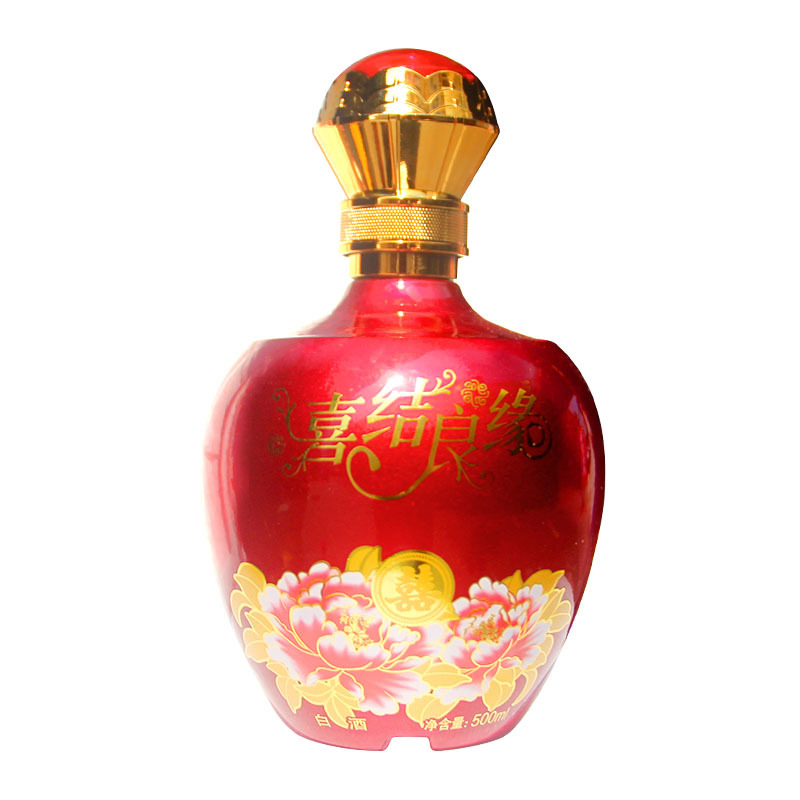 定制白酒喜酒52度浓香型500ml婚宴喜宴婚庆结婚用酒视频