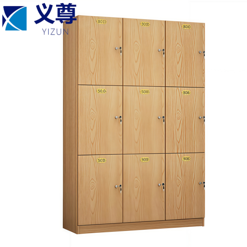 义尊 木质更衣柜 3层9门 台高清大图