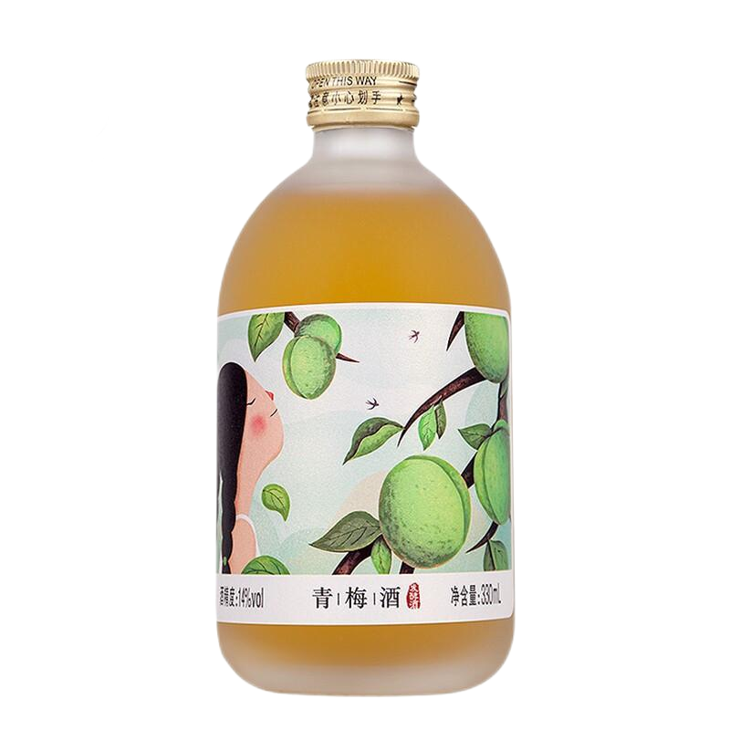 通明山新国货 果酒蜜桃山楂蓝莓荔枝青梅南果梨味 330ml*6瓶礼盒装 低度微醺 高颜值网红果酒酸甜开胃酒