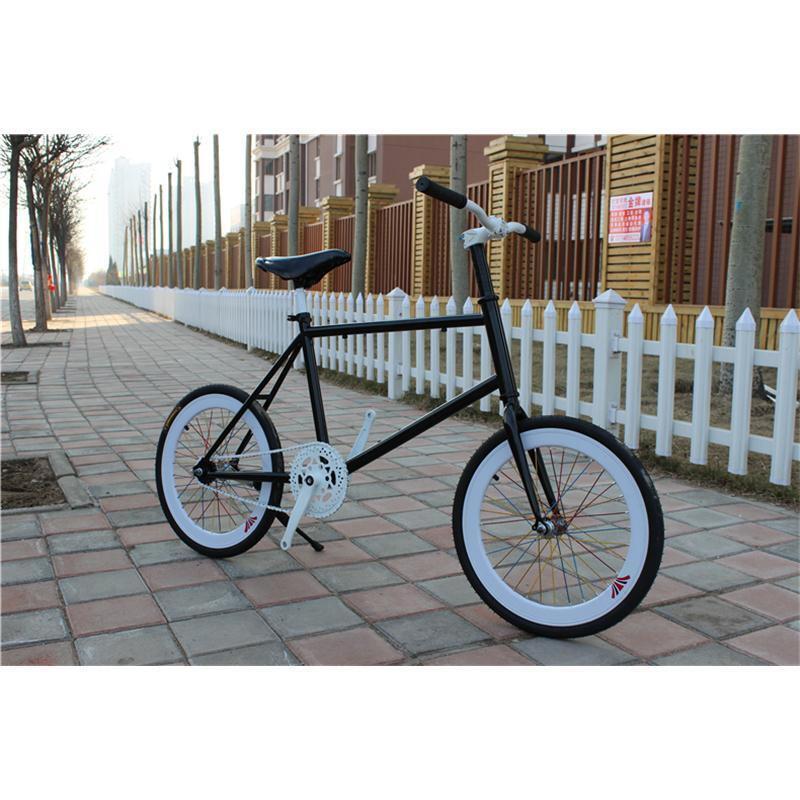 小死飞20寸小刀倒刹死飞自行车男女款迷你时尚小轮单车