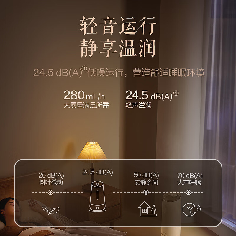 苏泊尔(SUPOR)ZMD安心系列立式8L大水箱麦饭石净水加湿器HLW-82A-280高清大图