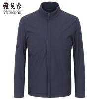 Youngor/雅戈尔男士秋季藏青商务休闲单茄克锦纶982FQA