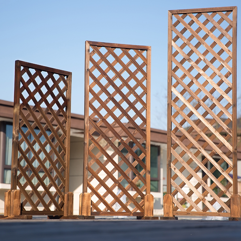 户外木栅栏围栏庭院装饰网格花架木篱笆花园隔断护栏爬藤架古达藤架