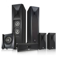 JBL STUDIO 590BK主音箱系列木质/HIFI/发烧级/高保真家庭影院组合套装(黑色)