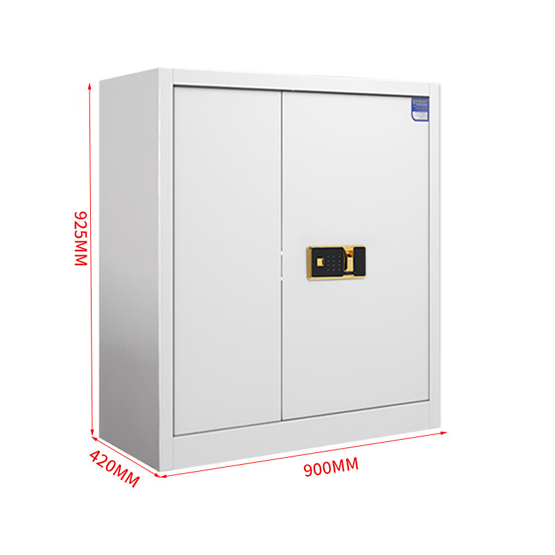 格具(GEJU)钢制单节上斗指纹密码锁保密柜资料档案柜900*420*925mm高清大图